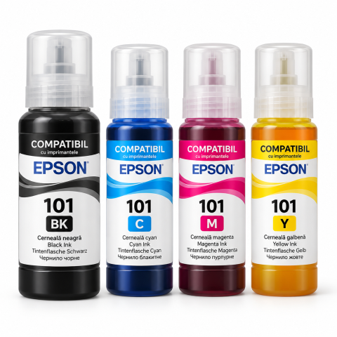Consumabile Imprimanta - Epson 101 - Set cerneală compatibilă CMYK