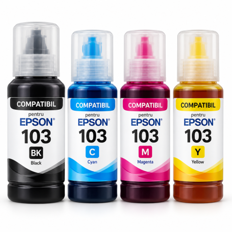 Flacoane Cerneală - Epson 103 - Set cerneală compatibilă CMYK