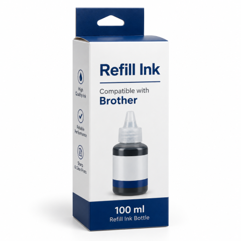 Brother - Flacon cerneală Brother BT-D100BK Negru