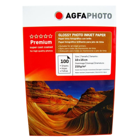 Hârtie & Papetărie - Hartie foto Agfa Glossy 4R, 210 g/mp