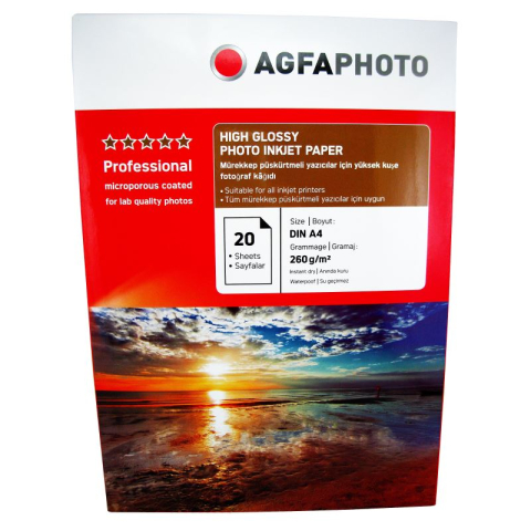 Hârtie & Papetărie - Hartie foto Agfa Ultra Glossy A4 RC, 260 g/mp