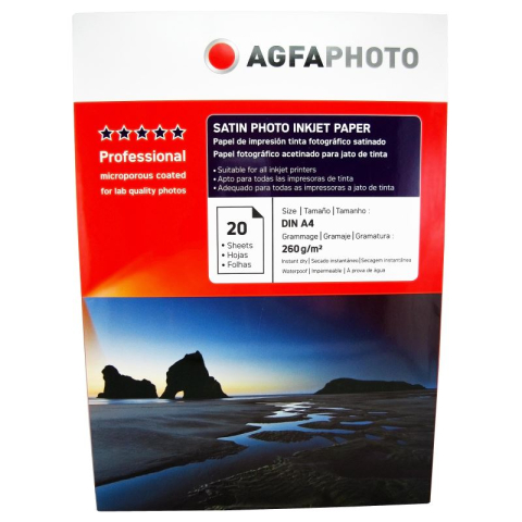 Hârtie & Papetărie - Hartie foto Agfa Ultra Glossy Satin A4 RC, 260 g/mp