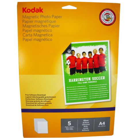Hârtie foto - Hartie foto Kodak Magnetic Glossy A4 , 690 g/mp