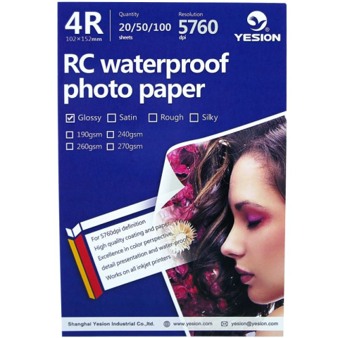 Hârtie & Papetărie - Hartie foto Yesion Ultra Glossy 4R RC, 260 g/mp, 20 coli/pachet