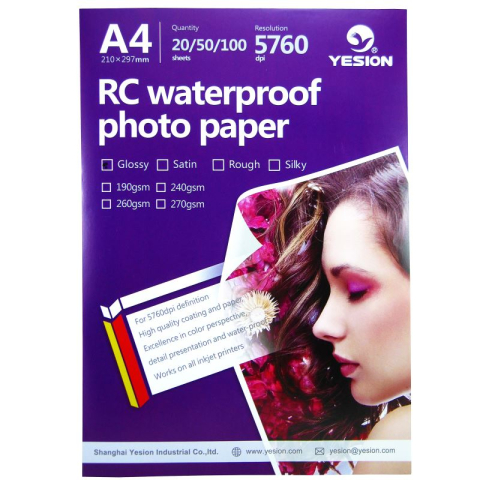 Hârtie & Papetărie - Hartie foto Yesion Ultra Glossy A4 RC, 260 g/mp, 20 coli/pachet