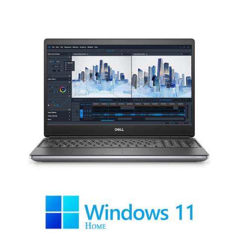 Laptop Refurbished - Laptop Dell Precision 7560, i7-11850H, 64GB DDR4, 1TB SSD, RTX A4000, Win 11 Home