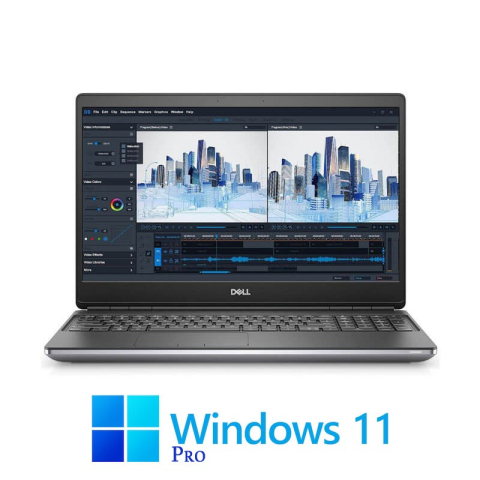 Laptop Refurbished - Laptop Dell Precision 7760, i7-11850H, 64GB DDR4, SSD, RTX A4000 8GB, Win 11 Pro