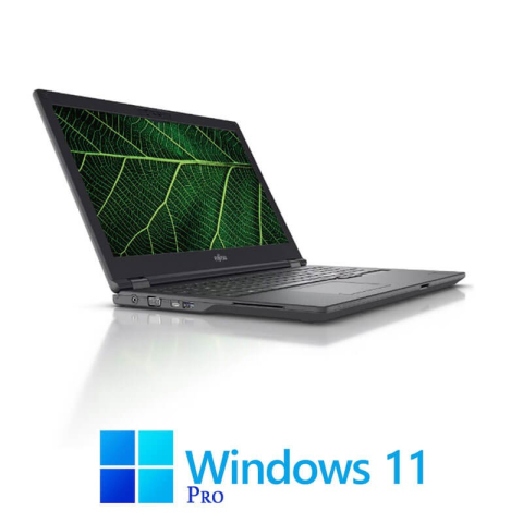Laptop Refurbished - Laptop Fujitsu LIFEBOOK E5511, Quad Core i5-1135G7, 256GB SSD, FHD, Win 11 Pro
