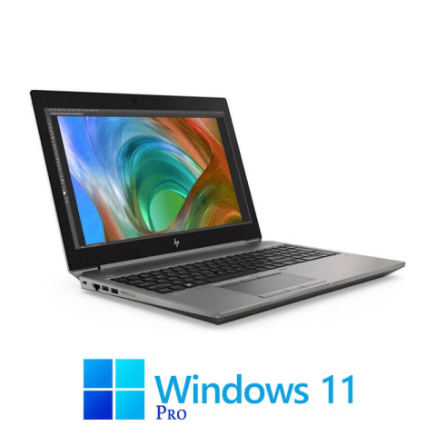 Laptop Refurbished - Laptop HP Zbook 15 G6, i7-9850H, 1TB SSD, Quadro T2000, Display NOU, Win 11 Home