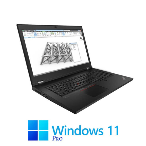 Laptop Refurbished - Laptop Lenovo P17 Gen 1, W-10855M, 64GB, Display NOU, RTX 5000 16GB, Win 11 Pro