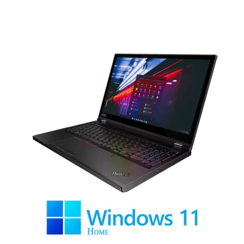 Laptop Refurbished - Laptop Lenovo P53, Hexa Core i7-9750H, 512GB SSD, Quadro T2000 4GB, Win 11 Home