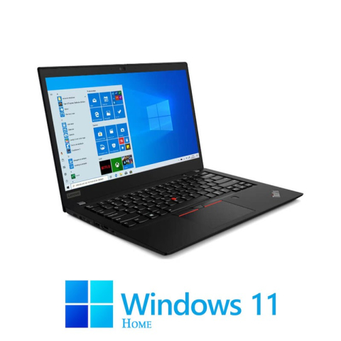 Laptop Refurbished - Laptop Lenovo T490, Quad Core i7-8665U, 16GB DDR4, 512GB SSD, FHD, Win 11 Home
