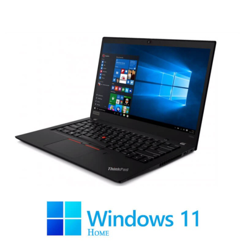 Laptop Refurbished - Laptop Touchscreen Lenovo T490s, i5-8365U, 16GB DDR4, Display NOU, Win 11 Home