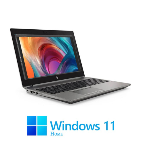 Laptop Refurbished - Laptopuri HP Zbook 15 G6, i7-9850H, 32GB, 1TB SSD, Quadro T2000 4GB, Win 11 Home