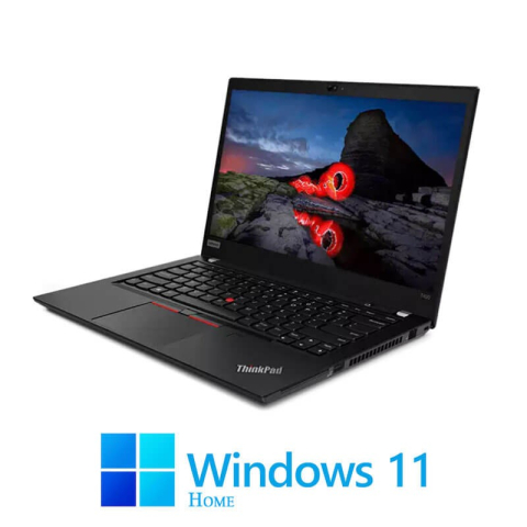 Laptop Refurbished - Laptopuri Lenovo T490, i7-8665U, 16GB DDR4, 512GB SSD, Display NOU, Win 11 Home