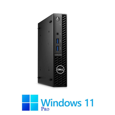 Calculatoare Refurbished - Mini PC Dell OptiPlex 3000, Hexa Core i5-12500T, 16GB DDR4, SSD, Win 11 Pro