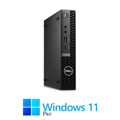 Calculatoare Refurbished - Mini PC Dell OptiPlex 7000, Hexa Core i5-12500T, 16GB DDR4, 512GB SSD, Win 11 Pro