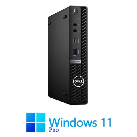 Calculatoare Refurbished - Mini PC Dell OptiPlex 7090, Hexa Core i5-10500, 16GB DDR4, 512GB SSD, Win 11 Pro