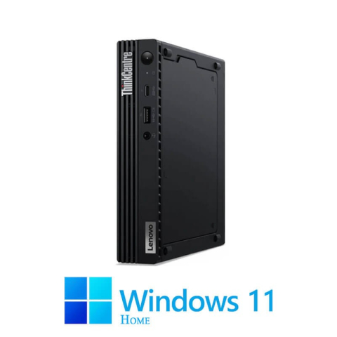 Calculatoare Refurbished - Mini PC Lenovo ThinkCentre M70q, Hexa Core i5-10400T, 16GB DDR4, Win 11 Home