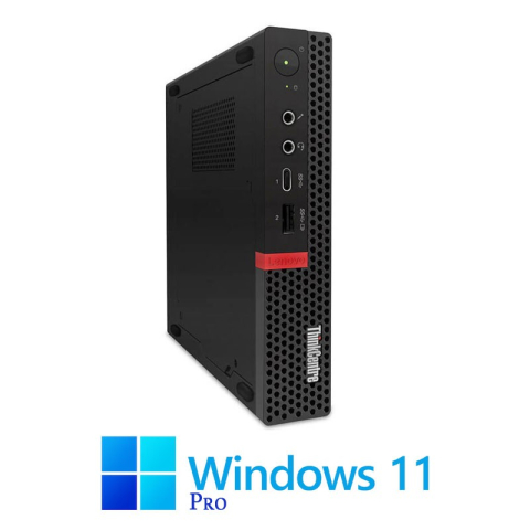 Calculatoare Refurbished - Mini PC Lenovo ThinkCentre M720q, i5-9500T, 16GB DDR4, 256GB SSD, Win 11 Pro