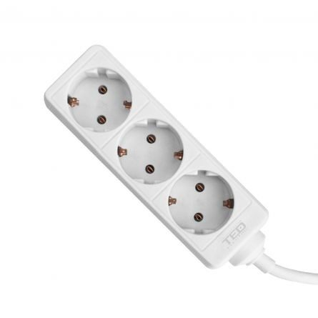 Electrice - Becuri & Prelungitoare - Prelungitor 3m, 3 prize schuko, Alb