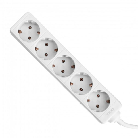 Electrice - Becuri & Prelungitoare - Prelungitor 5m, 5 prize schuko, Alb