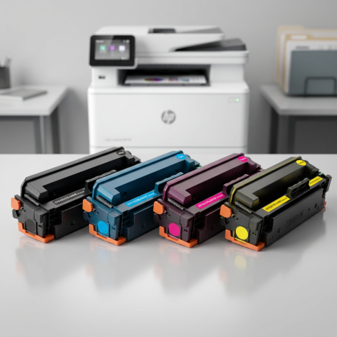 HP - Set Cartușe  HP CF410X / CF411X / CF412X/ CF413X, Canon CRG-046H