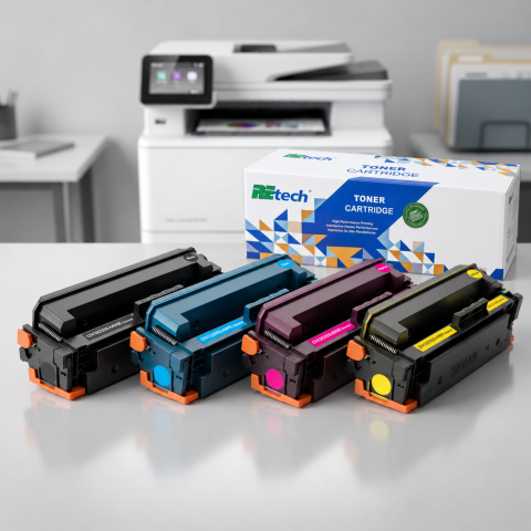 Set Cartușe  HP CF410X / CF411X / CF412X/ CF413X, Canon CRG-046H