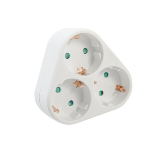 Electrice - Becuri & Prelungitoare - Triplu Stecher SPACER, 3 prize schuko