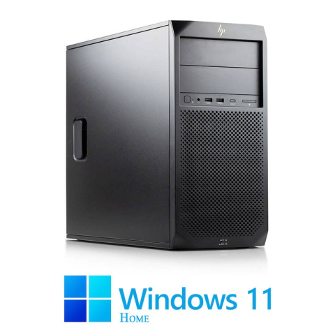 Calculatoare Refurbished - Workstation HP Z2 G4 Tower, Hexa Core i7-8700, 16GB, 512GB SSD, Win 11 Home