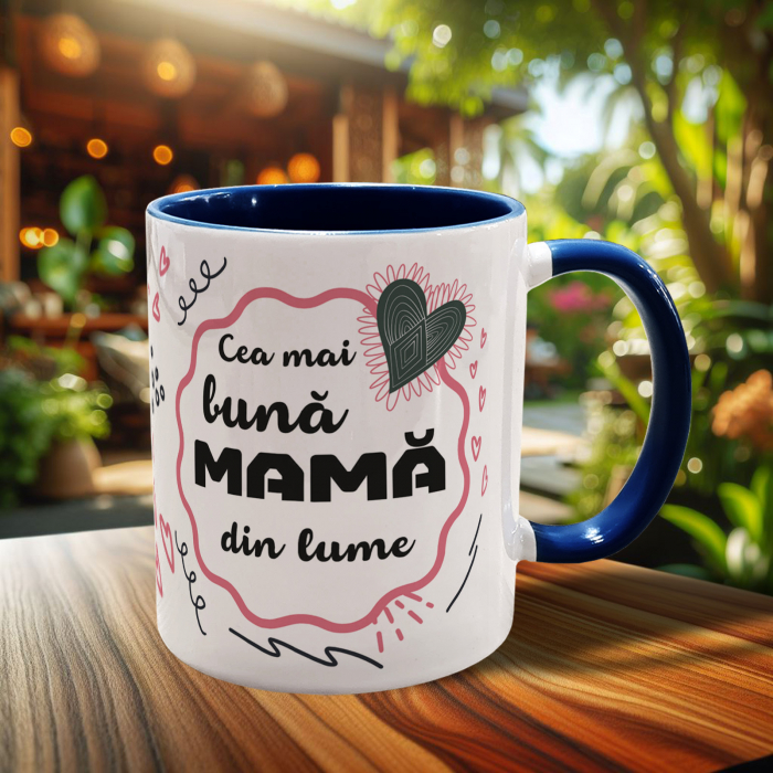 CANĂ CU FOTO SI MESAJ CEA MAI BUNĂ "MAMĂ" (personalizabil) [1]