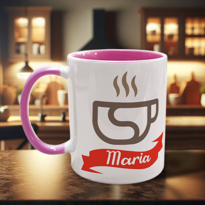 CANĂ CU NUME (feminin) și MESAJ "Zâmbește ..." [3]