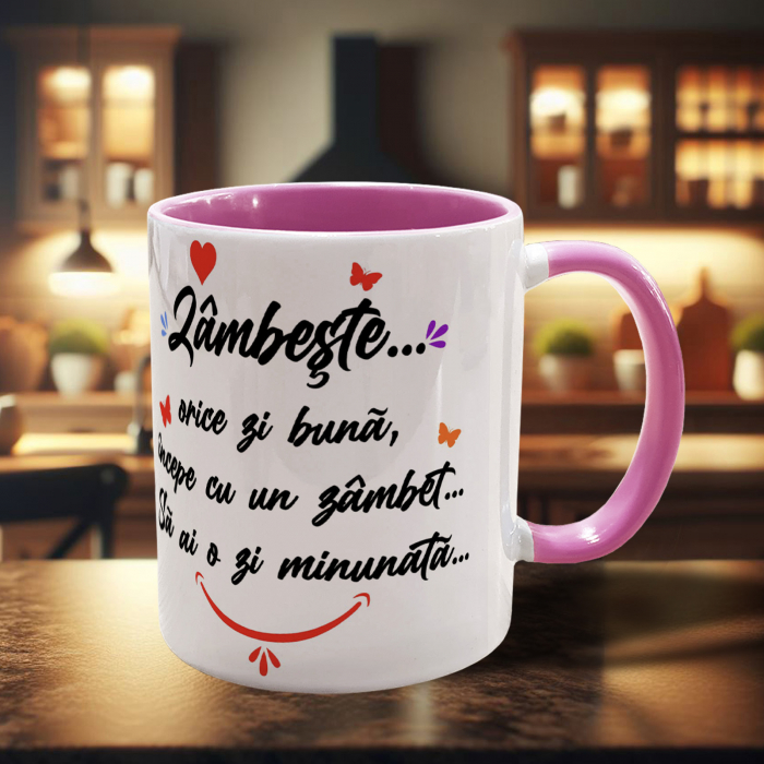 CANĂ CU NUME (feminin) și MESAJ "Zâmbește ..." [1]