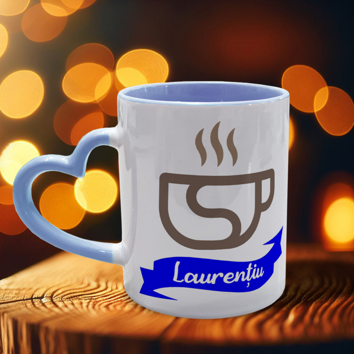 CANĂ CU NUME (masculin) și MESAJ "Zâmbește ..." [3]