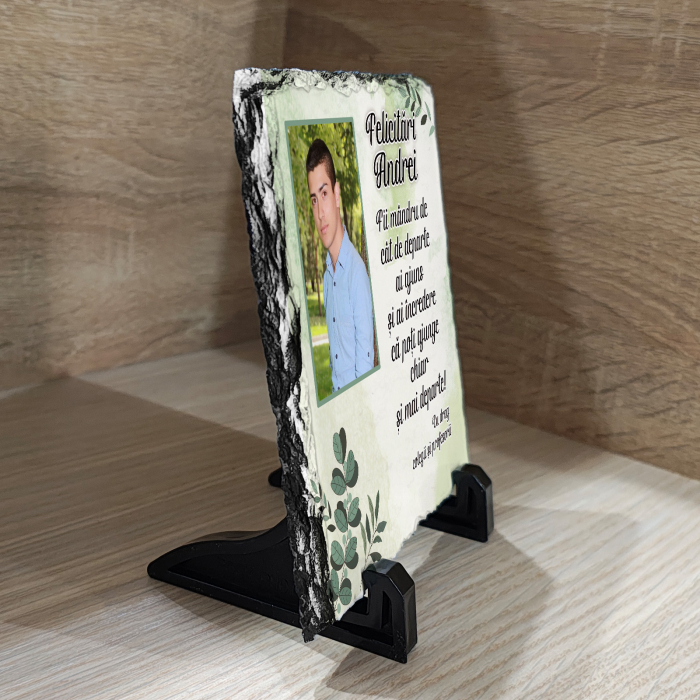 PIATRĂ DE ARDEZIE ABSOLVIRE (Mesaj și fotografie) ABSOLVENT [2]