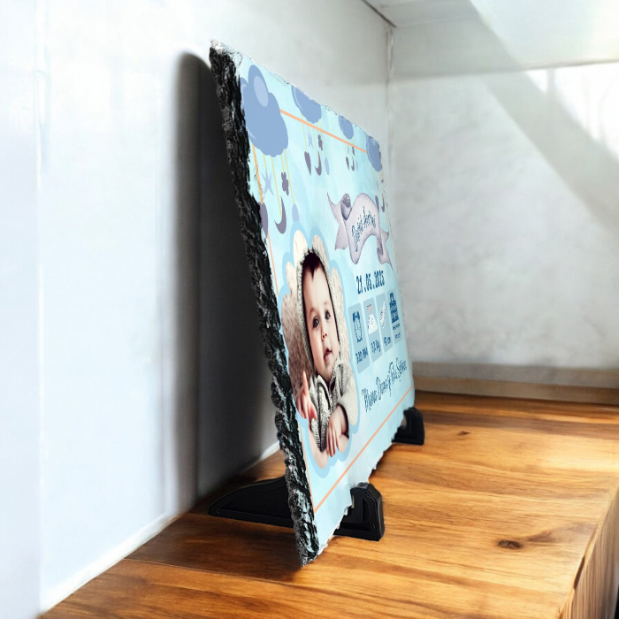 PIATRĂ DE ARDEZIE BEBELUȘ cu FOTO și DATELE DE LA NAȘTERE [2]