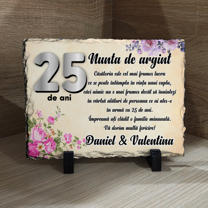 PIATRĂ DE ARDEZIE NUNTA DE ARGINT [1]