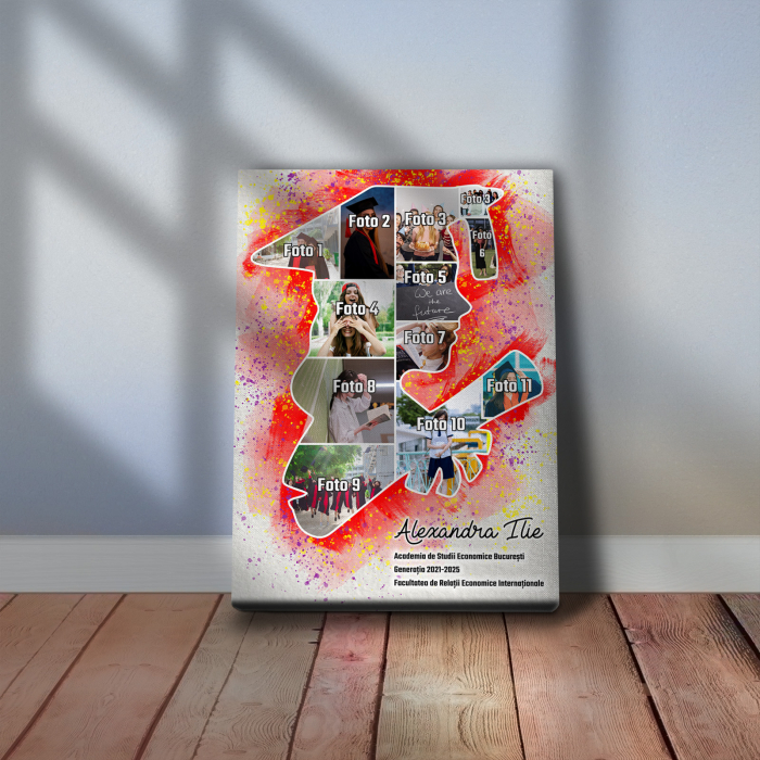 TABLOU CANVAS ABSOLVENTĂ (colaj 11 fotografii) [3]
