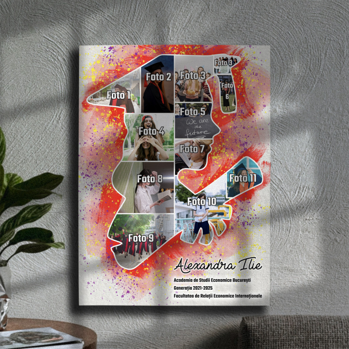 TABLOU CANVAS ABSOLVENTĂ (colaj 11 fotografii) [1]