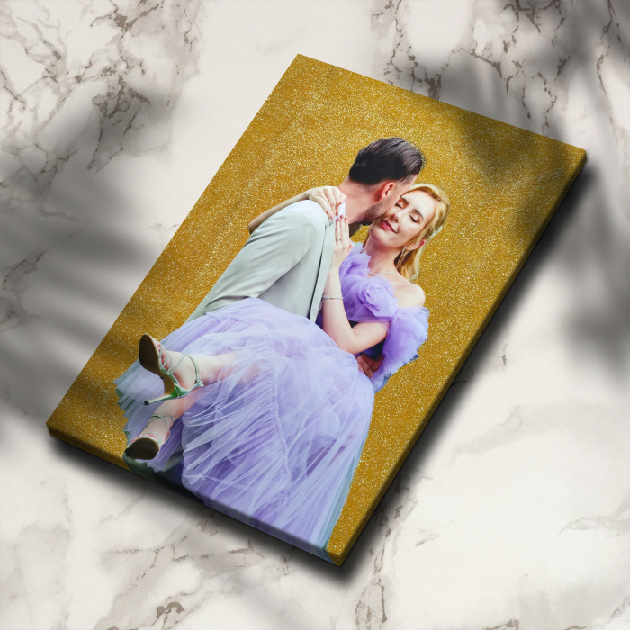 Tablou canvas cu SCLIPICI AURIU [3]