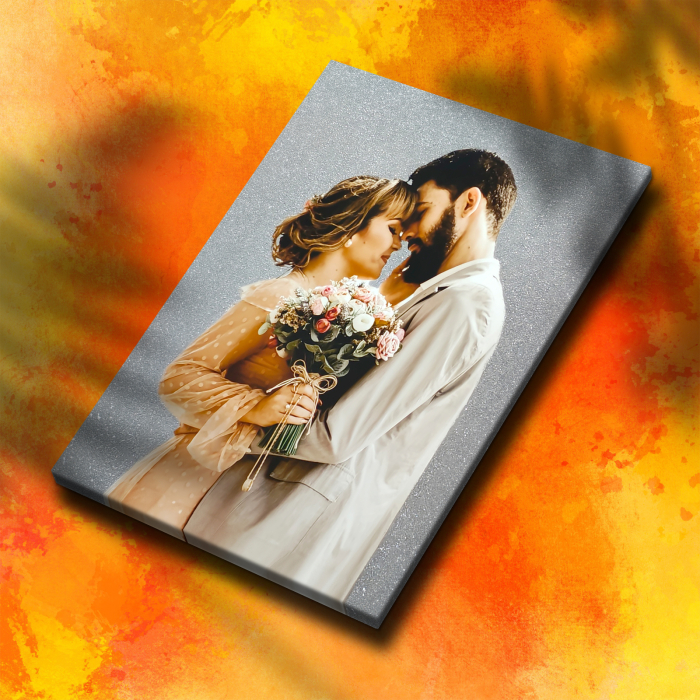 Tablou canvas cu SCLIPICI ARGINTIU [3]