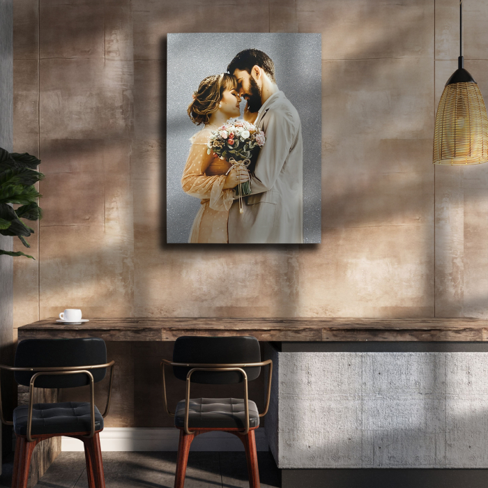 Tablou canvas cu SCLIPICI ARGINTIU [4]