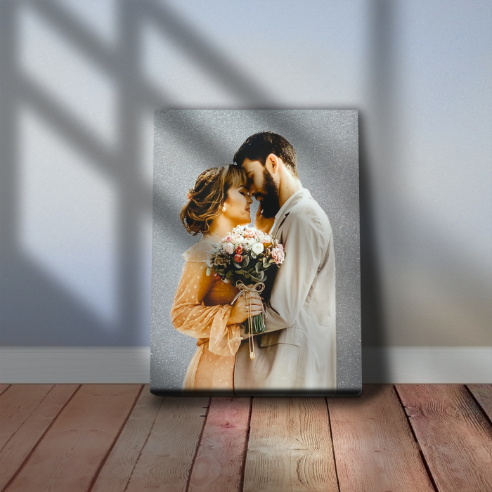Tablou canvas cu SCLIPICI ARGINTIU [2]