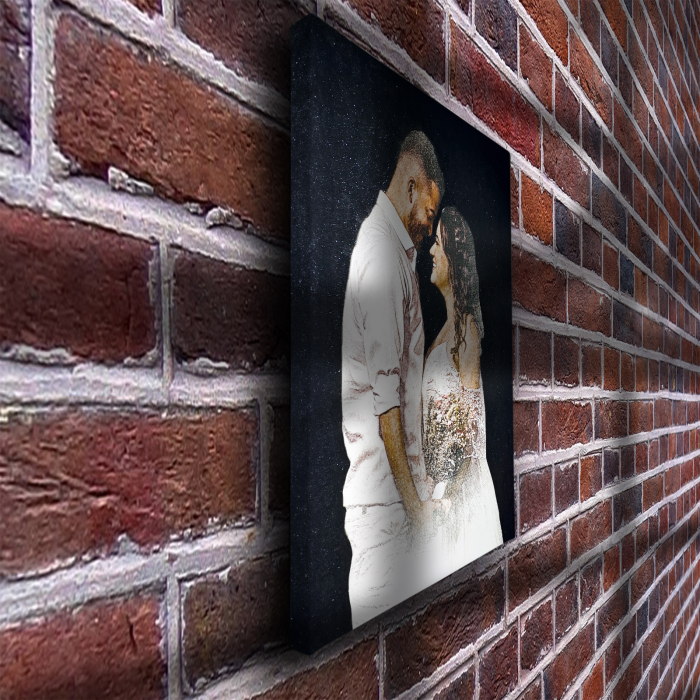 Tablou canvas cu SCLIPICI NEGRU [5]