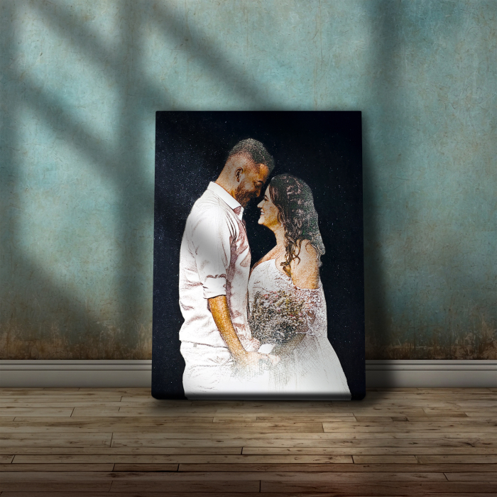 Tablou canvas cu SCLIPICI NEGRU [2]