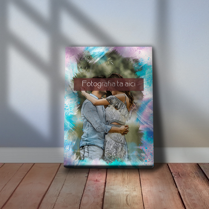 TABLOU CANVAS EFECT ACUARELĂ (dreptunghi model 2) [5]