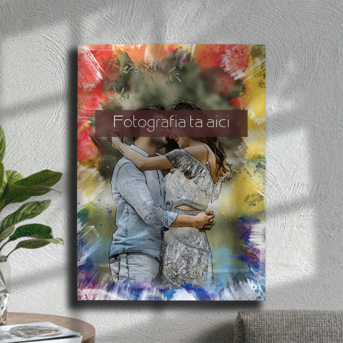 TABLOU CANVAS EFECT ACUARELĂ (dreptunghi model 3) [8]