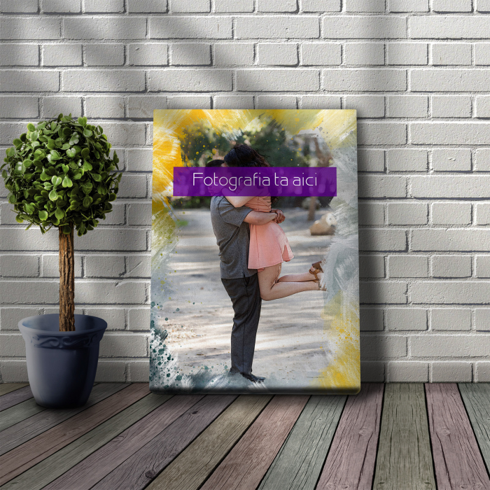 TABLOU CANVAS EFECT ACUARELĂ (dreptunghi model 7) [5]