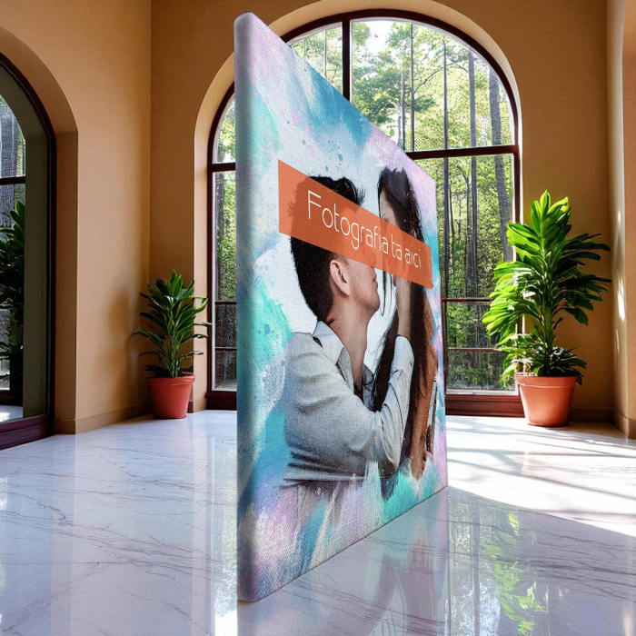 TABLOU CANVAS EFECT ACUARELĂ (pătrat model 1) [5]