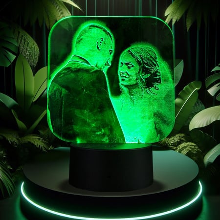 LĂMPI 3D - LAMPĂ 3D FOTO PĂTRATĂ